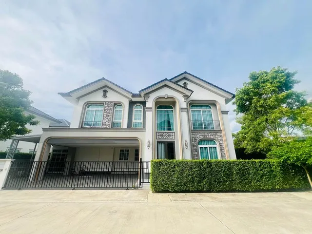 ให้เช่าบ้านเดี่ยวหรูหลังมุม 4 ห้องนอน Grandio บางนา กม.5 Private Zone ใกล้เมกะบางนา ตกแต่งครบ พร้อมเข้าอยู่