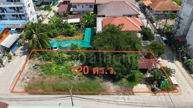 ที่ดิน ซอยเรณูอุทิศ คลองพระอุดม ลาดหลุมแก้ว 120 ตารางวา ติดถนน 3 ด้าน
