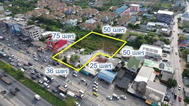 จองเช่า ที่ดินเปล่า 2 ไร่ 60 ตารางวา ติดถนนกาญจนาภิเษก สัญญาระยะยาว