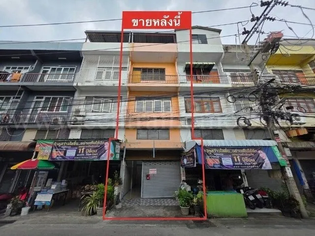 ตึกแถว 3.5 ชั้น ซอยหลังการไฟฟ้าฝ่ายผลิต พระราม 7 ทำเลค้าขาย ติดถนน