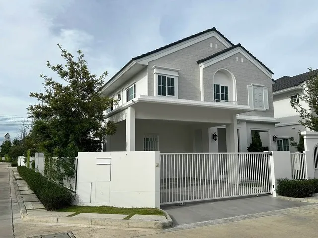 ขายบ้านเดี่ยว 2 ชั้นแปลงมุม 62.2 ตร.วา 3 ห้องนอน โครงการชัยพฤกษ์ บางนา กม.15 บ้านใหม่พร้อมเข้าอยู่ ใกล้ Central Village