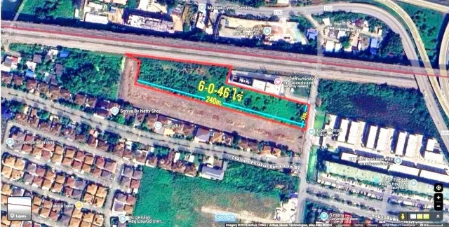 ที่ดินถมแล้วขนาดใหญ่ ติดถนนเฉลิมพระเกียรติ ร.9 ขนาด 6 ไร่ 46 ตร.ว. รถบรรทุก 6-10 ล้อเข้า-ออกสะดวก เหมาะสำหรับโกดัง ใกล้รพ.สิรินธร 1.6 กม.