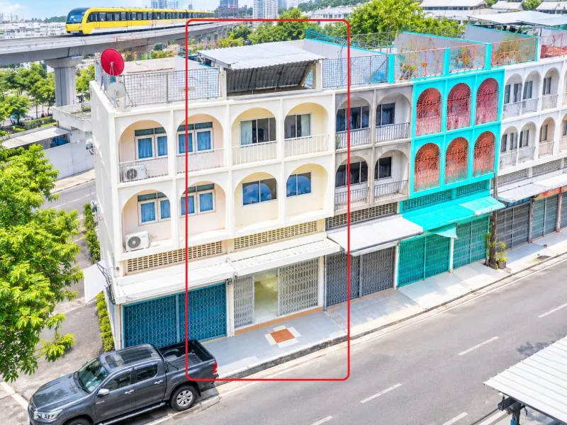 MRTบางกะปิ 598 ม. ลุมพินี เซ็นเตอร์ ลาดพร้าว 111 รพ.เวชธานี โรงแรม ให้เช่าอาคารพาณิชย์ 4 ชั้น