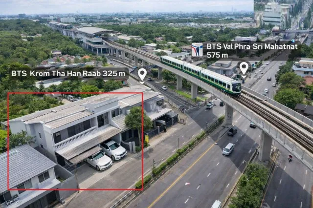 ทาวน์โฮม 2 ชั้น พหลโยธิน 51-59 ขนาด 3–4นอน ใกล้ BTS กรมทหารราบที่ 11 เพียง 325 ม. และ BTS วัดพระศรีมหาธาตุ 575 ม.  33 ตร.ว.