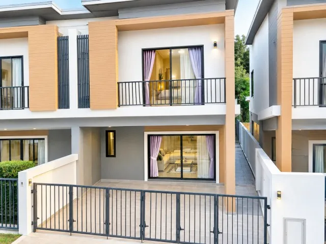 Jas Green Village บางบัวทอง 250 ม. ให้เช่าทาวน์โฮม 2 ชั้น 3 นอน 3 น้ำ รร.กสิณธรเซนต์ปีเตอร์ 500 ม.กาญจนาภิเษก