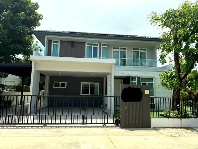 ให้เช่า #บ้านเดี่ยว หมู่บ้านมัณฑนา 2 บางนา กม.7 ซอยราชวินิตบางแก้ว #ใกล้เมกาบางนา 095-164-2956 AX