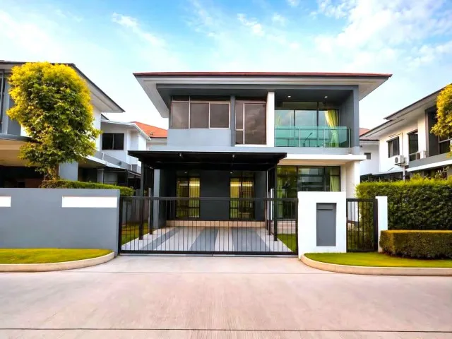 ให้เช่า #บ้านเดี่ยว  หมู่บ้านเศรษฐสิริ กรุงเทพกรีฑา , บ้านรีโทเวทใหม่ #ใกล้รรนานาชาติไบรท์ตัน  095-164-2956  BD