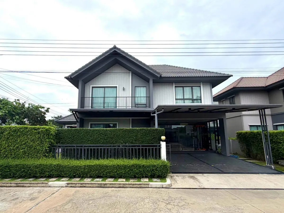 บ้านเดี่ยวให้เช่าพร้อมอยู่เฟอร์นิเจอร์ & เครื่องใช้ไฟฟ้าครบมีที่ชาร์จรถยนต์ด้วย